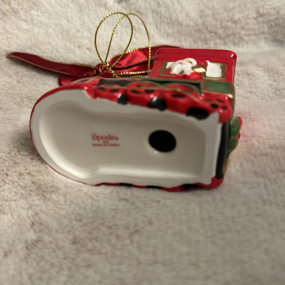 Spode Train Engine Ceramic Christmas Ornament NIB - Picture 7 of 7